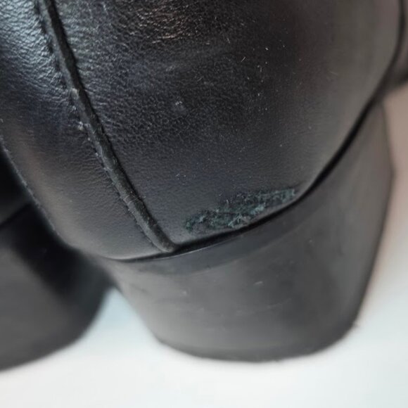 Aquatalia Fantina Weatherproof Bootie, Black Leather Ankle Boots 6.5 - Picture 12 of 12